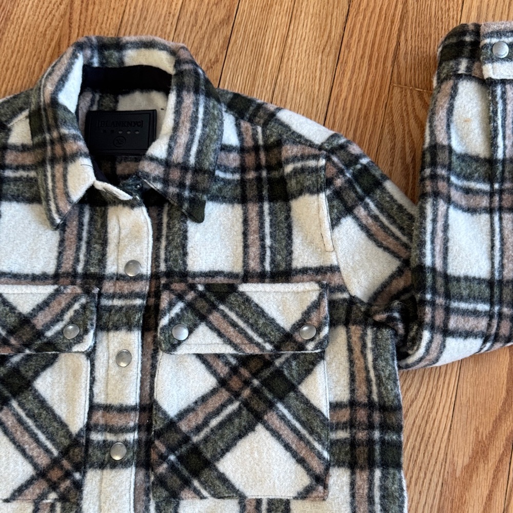 Blank NYC plaid jacket, NWT